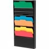 Global Industrial™ 10 Pockets - Medical Chart Hanging Wall File Holder - Black