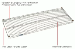 Nexel® S1436EP Nexelate® Wire Shelf 36"W x 14"D 11 Nexel® S1436EP Nexelate® Wire Shelf 36"W x 14"D -Shelving Sales Store B970054IN 1wco