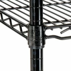 Nexel® Black Epoxy, 2 Tier, Wire Shelving Starter Unit, 36"W x 18"D x 34"H -Shelving Sales Store B970163 08 27