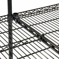 Nexel® Black Epoxy, 4 Tier, Wire Shelving Add-On Unit, 48"W x 24"D x 86"H -Shelving Sales Store B970173 02