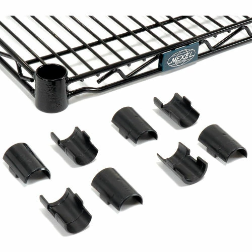 Nexel® S1448B Black Epoxy Wire Shelf 48"W x 14"D 2 Nexel® S1448B Black Epoxy Wire Shelf 48"W x 14"D - Image 2