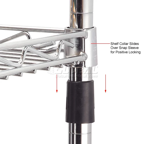 Nexel® CS1236C Chrome Cantilever Shelf 36"W x 12"D 9 Nexel® CS1236C Chrome Cantilever Shelf 36"W x 12"D - Image 9