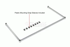 Nexel® DF1836Z Poly-Z-Brite® Three-Sided Steel Frame 36"W x 18"D -Shelving Sales Store DF2448Z 1wco 1