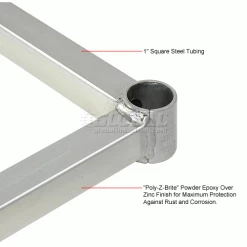 Nexel® DF3060C Chrome Three Sided Frame 60"W x 30"D 8 Nexel® DF3060C Chrome Three Sided Frame 60"W x 30"D -Shelving Sales Store DF2448Z 2wco 4