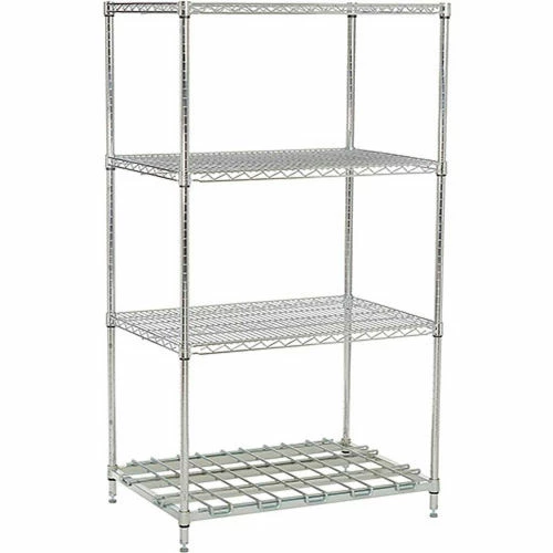 Nexel® Nexelon®, 4 Tier, Wire Shelving Unit, 1 Heavy Duty Shelf, 24"W x 18"D x 86"H 1 Nexel® Nexelon®, 4 Tier, Wire Shelving Unit, 1 Heavy Duty Shelf, 24"W x 18"D x 86"H