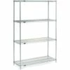 Nexel® Stainless Steel, 5 Tier, Wire Shelving Starter Unit, 42"W x 21"D x 63"H