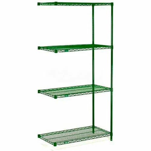 Nexel® Poly-Green®, 5 Tier, Wire Shelving Add-On Unit 36"W x 24"D x 63"H 1 Nexel® Poly-Green®, 5 Tier, Wire Shelving Add-On Unit 36"W x 24"D x 63"H