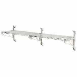 Nexel® Poly-Green® Wall Mount Wire Shelving - 24"W x 18"D x 14"H 1-Shelf Add-On