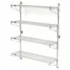 Nexel® Poly-Green® Wall Mount Wire Shelving - 30"W x 14"D x 63"H 4-Shelf Starter