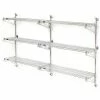 Nexel® Poly-Green® Wall Mount Wire Shelving - 24"W x 14"D x 54"H 3-Shelf Add-On