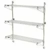 Nexel® Poly-Green® Wall Mount Wire Shelving - 30"W x 14"D x 54"H 3-Shelf Starter