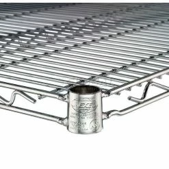 Nexel® Poly-Z-Brite®, 4 Tier, Wire Shelving Starter Unit, 48"W x 21"D x 74"H -Shelving Sales Store Nexel 43 19