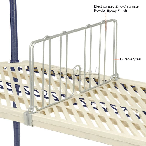 Nexel®, Nexelite®, Shelf Divider, 24"D x 8"H 4 Nexel®, Nexelite®, Shelf Divider, 24"D x 8"H - Image 4