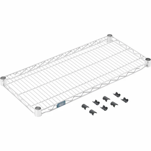 Nexel® S1430S Stainless Steel Wire Shelf 30"W x 14"D 1 Nexel® S1430S Stainless Steel Wire Shelf 30"W x 14"D