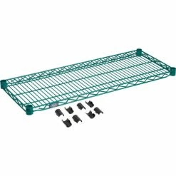 Nexel® S1436G Poly-Green® Epoxy Wire Shelf 36"W x 14"D