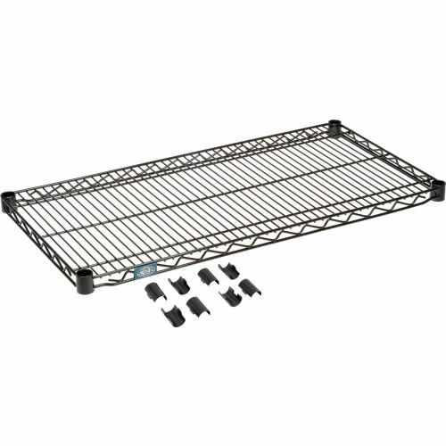 Nexel® S1836B Black Epoxy Wire Shelf 36"W x 18"D 1 Nexel® S1836B Black Epoxy Wire Shelf 36"W x 18"D