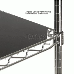 Nexel Reversible Shelf Mat 18x36 Black And White -Shelving Sales Store SM1836BW 3wco