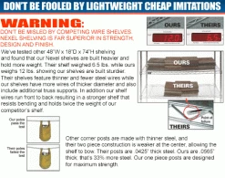 Nexel® Chrome, 4 Tier, Wire Shelving Add-On Unit, 48"W x 36"D x 63"H -Shelving Sales Store dont be fooled 142