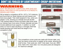 Nexelon™ Wire Shelf 36x18 With Clips -Shelving Sales Store dont be fooled2 3