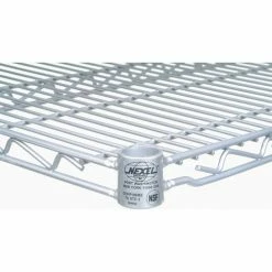 Nexel® S1448Z Poly-Z-Brite® Wire Shelf 48"W x 14"D -Shelving Sales Store nxlate detail06 39