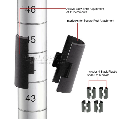 Nexel® S3672C Chrome Wire Shelf 72"W x 36"D 5 Nexel® S3672C Chrome Wire Shelf 72"W x 36"D - Image 5