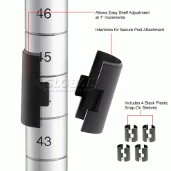 Nexel® S2460Z Poly-Z-Brite® Wire Shelf 60"W x 24"D -Shelving Sales Store shelf clip 32