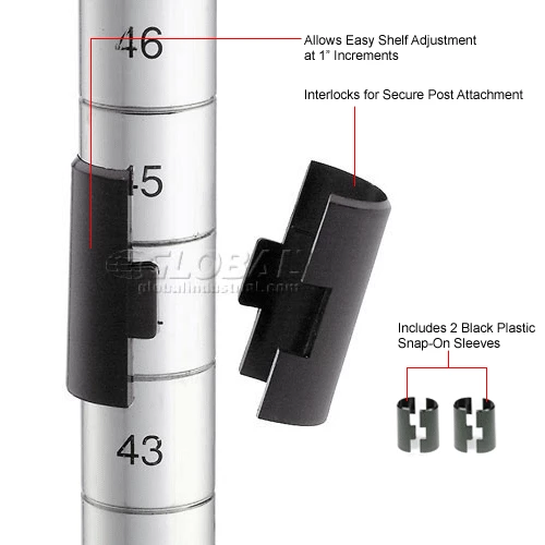 Nexel® CS1230C Chrome Cantilever Shelf 30"W x 12"D 7 Nexel® CS1230C Chrome Cantilever Shelf 30"W x 12"D - Image 7
